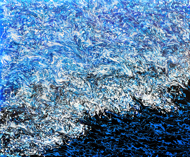 Wenlan Hu Frost - Fluid Dynamics No. 8: Sapphire Wave